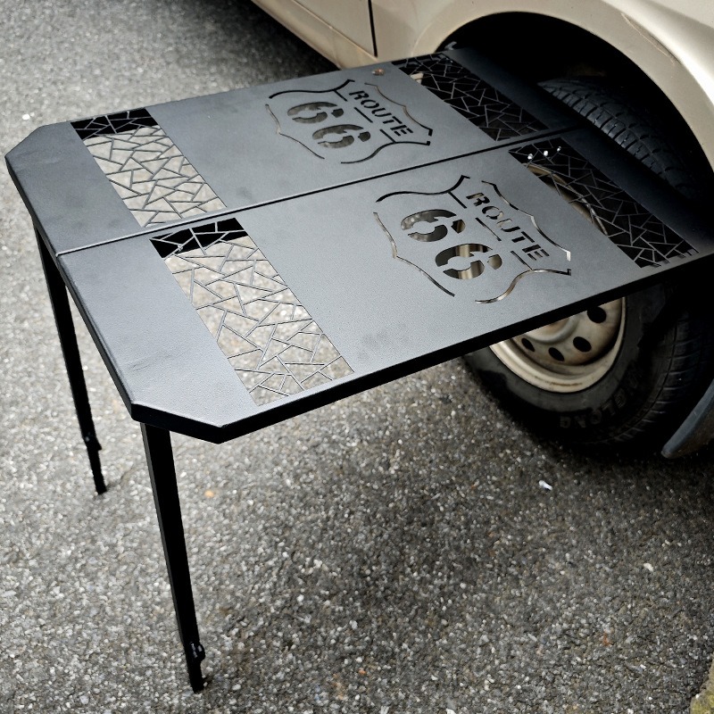 Outdoor Furniture Australia - Car tire table outdoor camping picnic