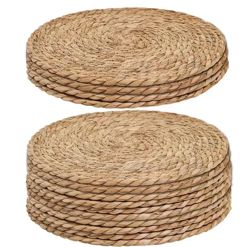 Outdoor Furniture Cafe - Handwoven Rattan Placemats - Heat Resistant