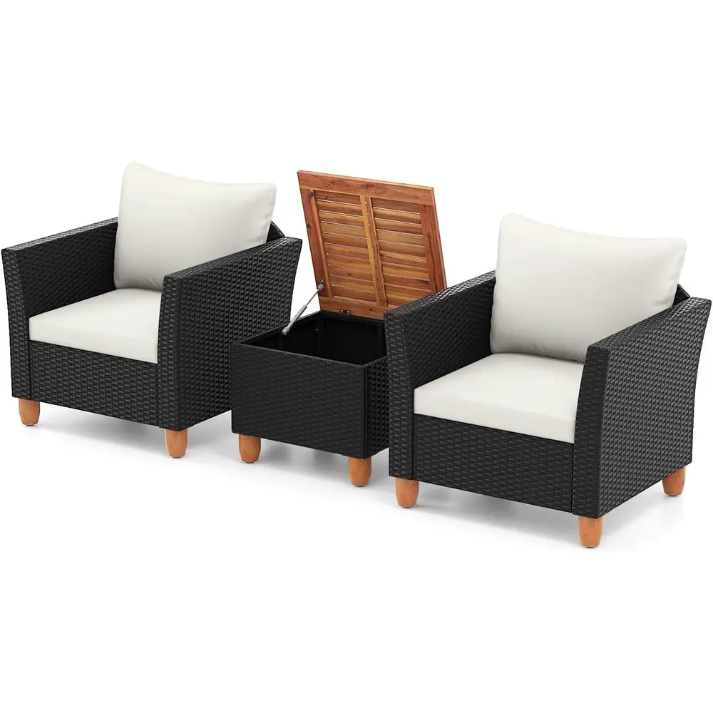 Outdoor Furniture Lounge Set - 3-Piece Outdoor Patio Furniture Set with