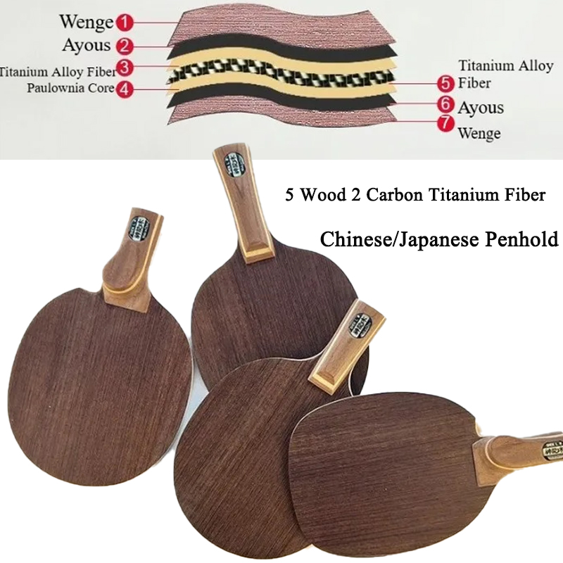 Outdoor Furniture Wooden - Table Tennis Blade Chinese/Japanese Penhold 5