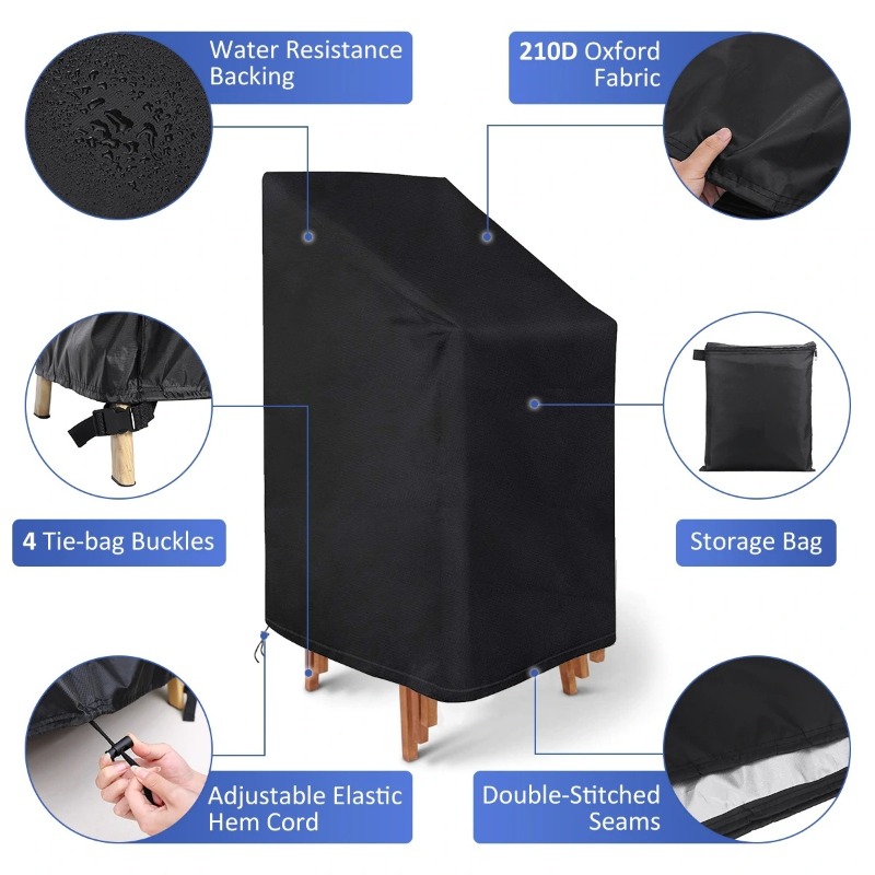 1/2/PCS Stacked Chair Dust Cov - Outdoor Furniture Cover review and price