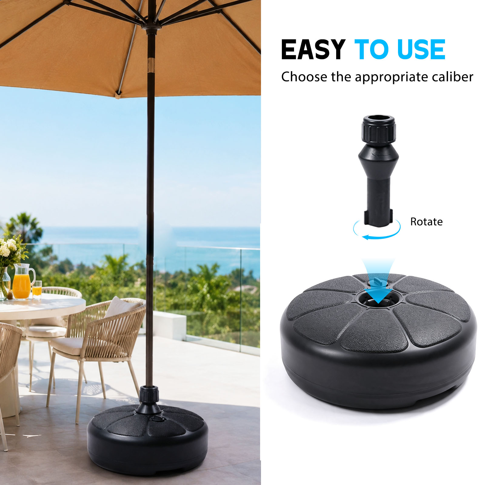 26lbs Fillable Water Sand Umbr - Outdoor Furniture Umbrella review and price