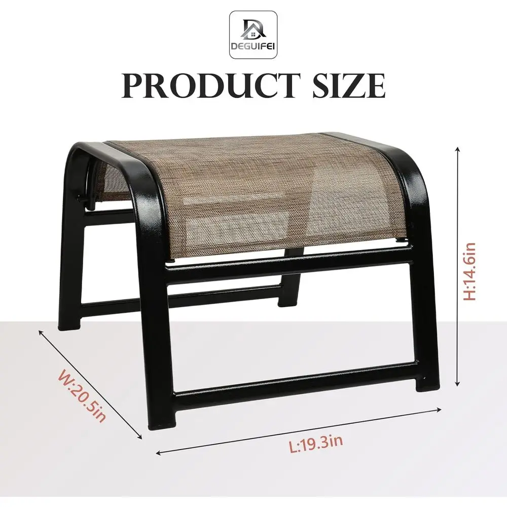 Patio Ottoman Set, Outdoor 2-P - Outdoor Furniture Iron review and price