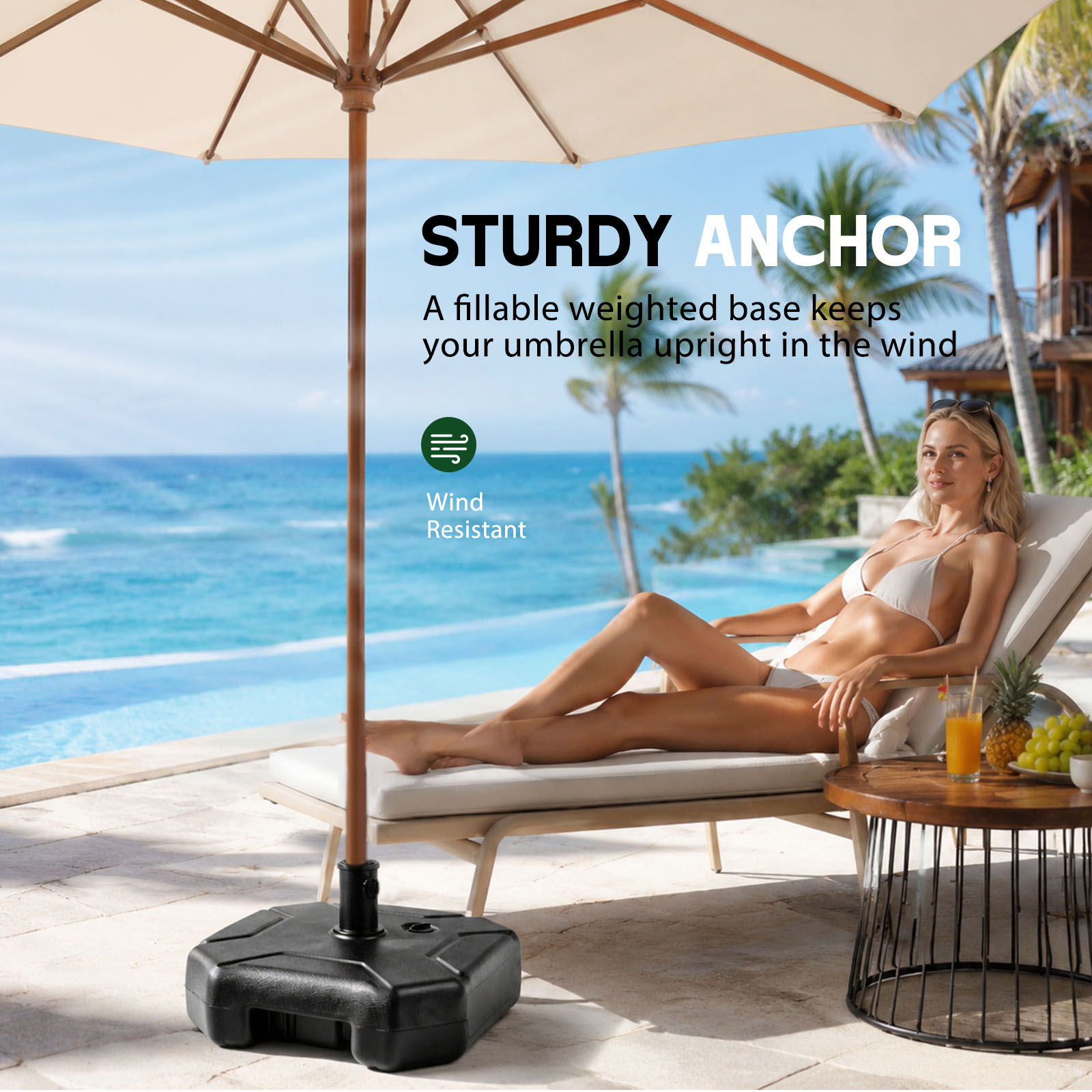 Fillable Patio Umbrella Base S - Outdoor Furniture Umbrella review and price
