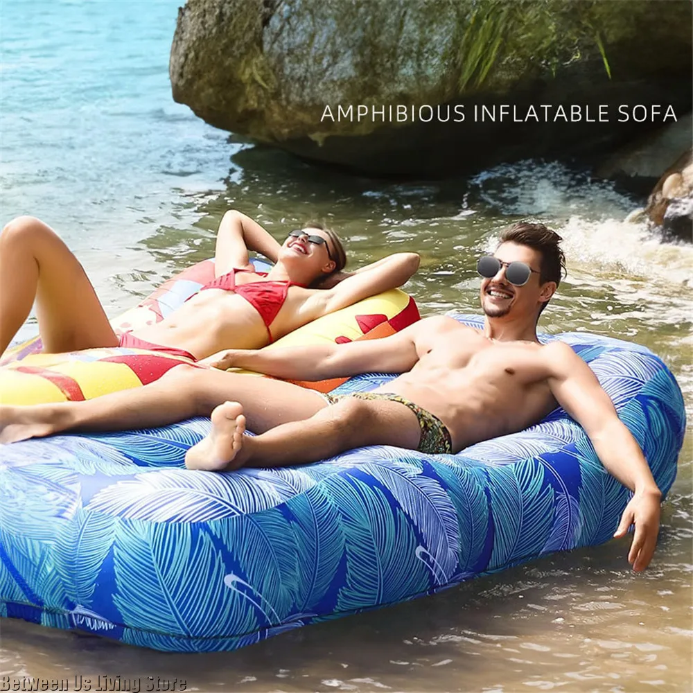 Luxury Inflatable Sofa Bed - E - Outdoor Furniture Lounge Set review and price