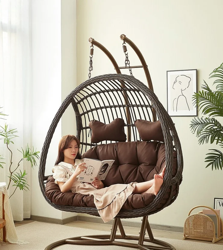 Hanging Basket Rattan Chair Sw - Outdoor Furniture Iron review and price
