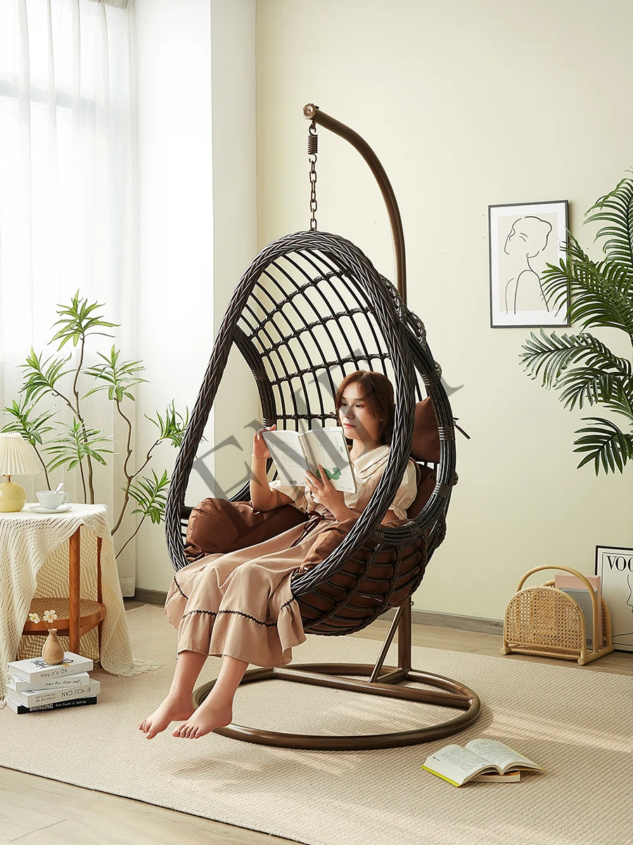 Hanging Basket Rattan Chair Sw - Outdoor Furniture Iron review and price