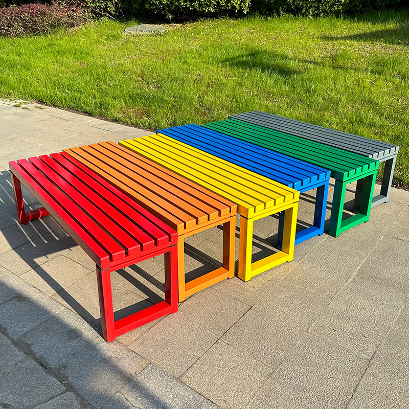 Internet celebrity White bench - Outdoor Furniture Iron review and price