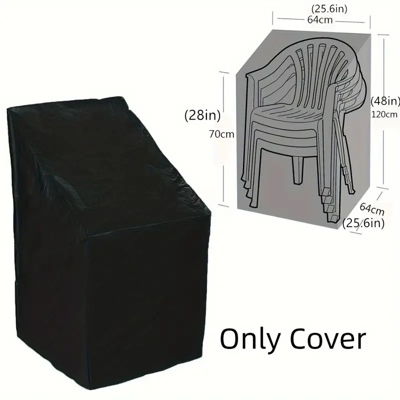 1pc Heavy-Duty Stacking Outdoo - Outdoor Furniture Cover review and price