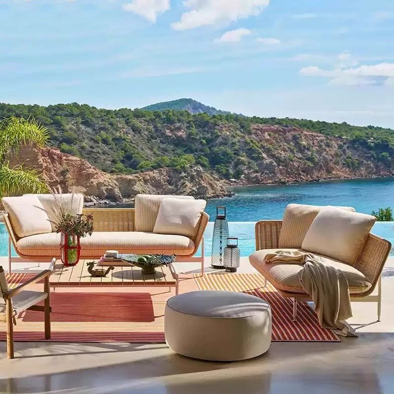Outdoor Sofa, Rattan Courtyard - Outdoor Furniture Lounge Chair review and price