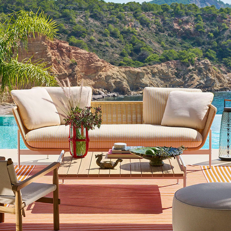 Outdoor Sofa, Rattan Courtyard - Outdoor Furniture Lounge Chair review and price