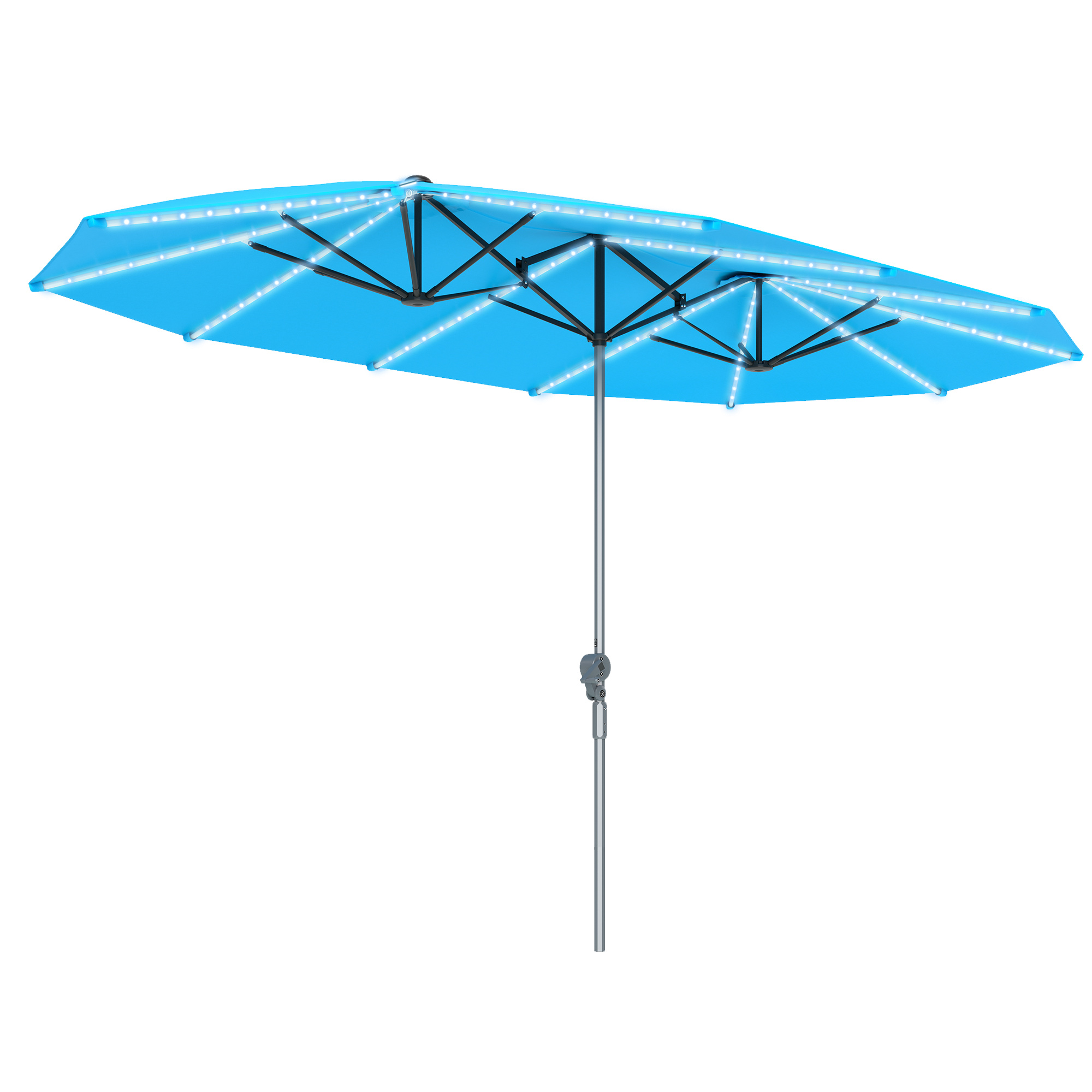 15ft Blue Outdoor Patio Umbrel - Outdoor Furniture Umbrella review and price