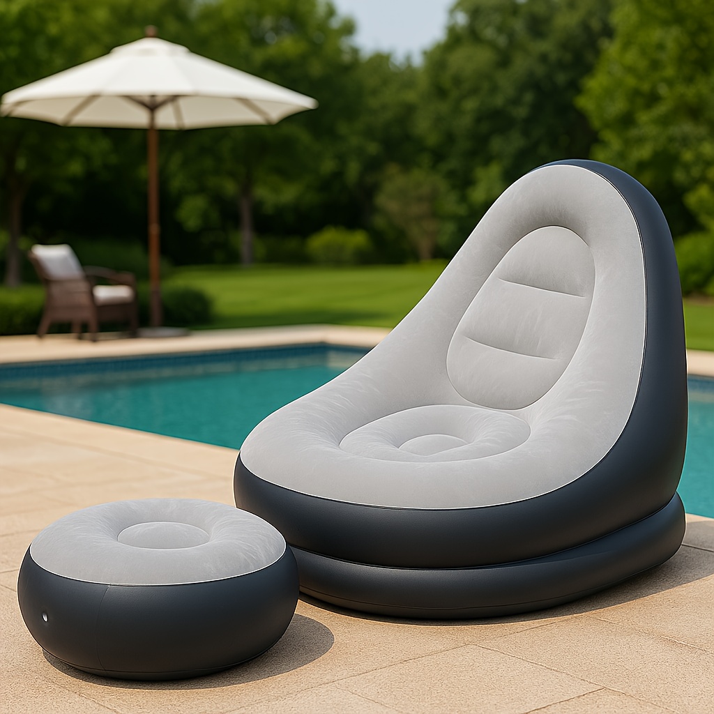 Inflatable Recliner Foldable I - Outdoor Furniture Lounge Chair review and price