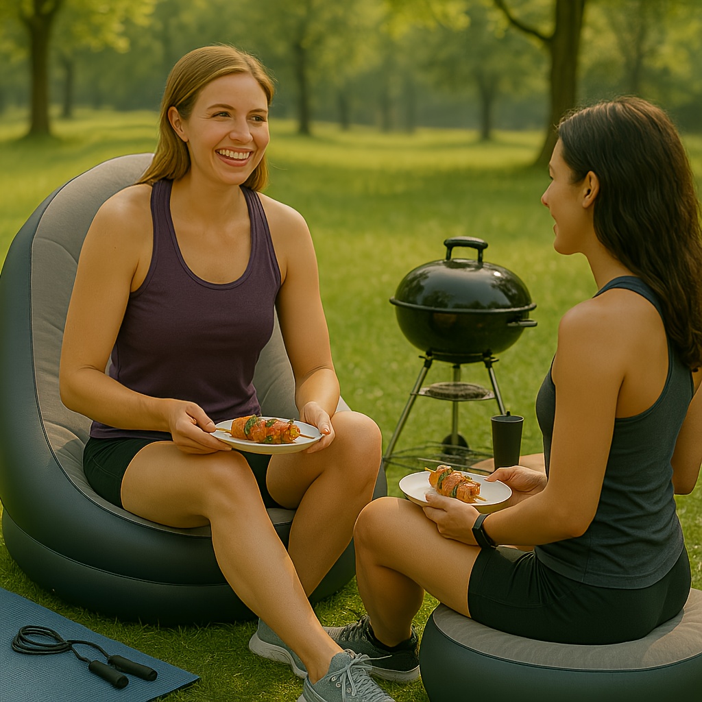 Inflatable Recliner Foldable I - Outdoor Furniture Lounge Chair review and price