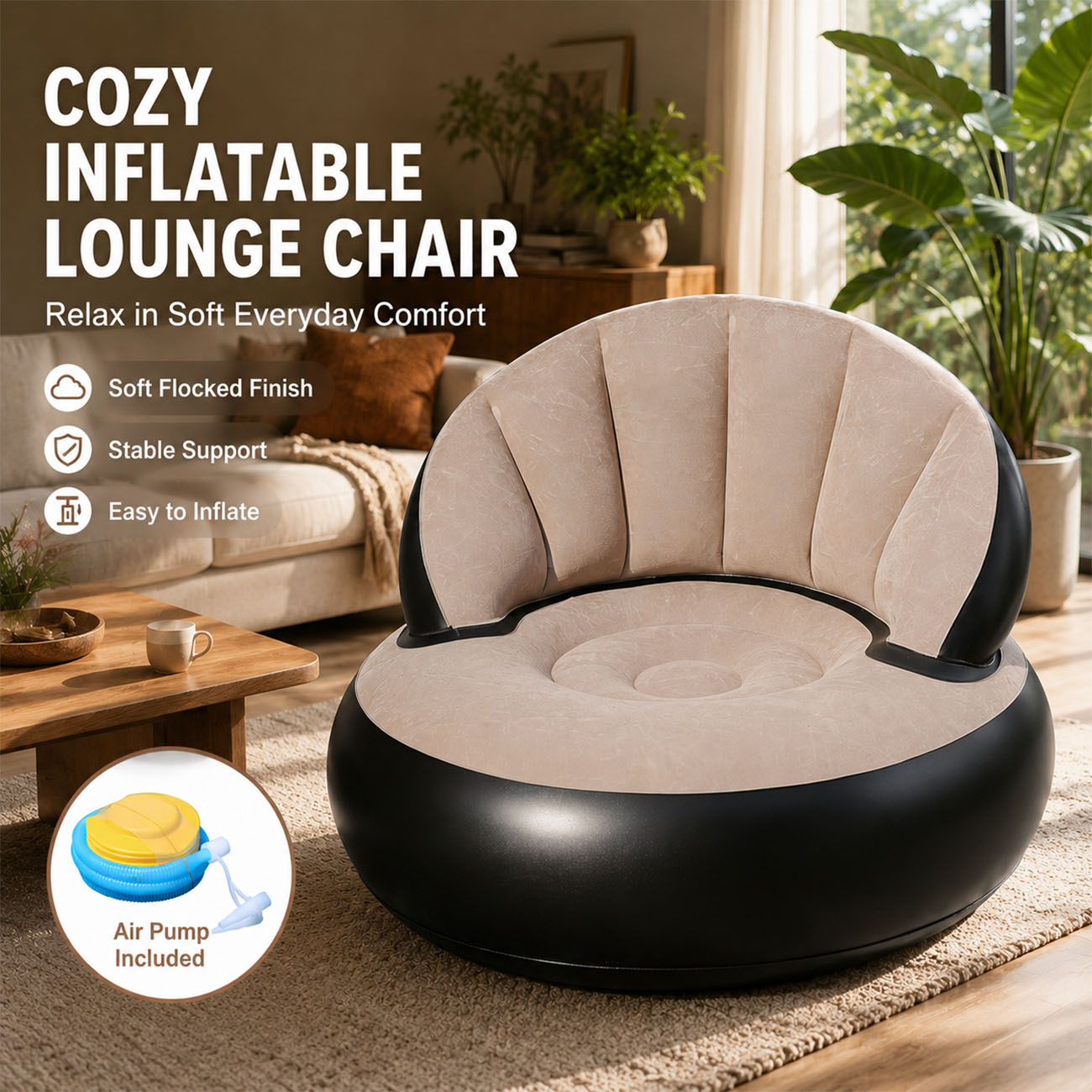 Inflatable Chair for Adults, F - Outdoor Furniture Lounge Chair review and price