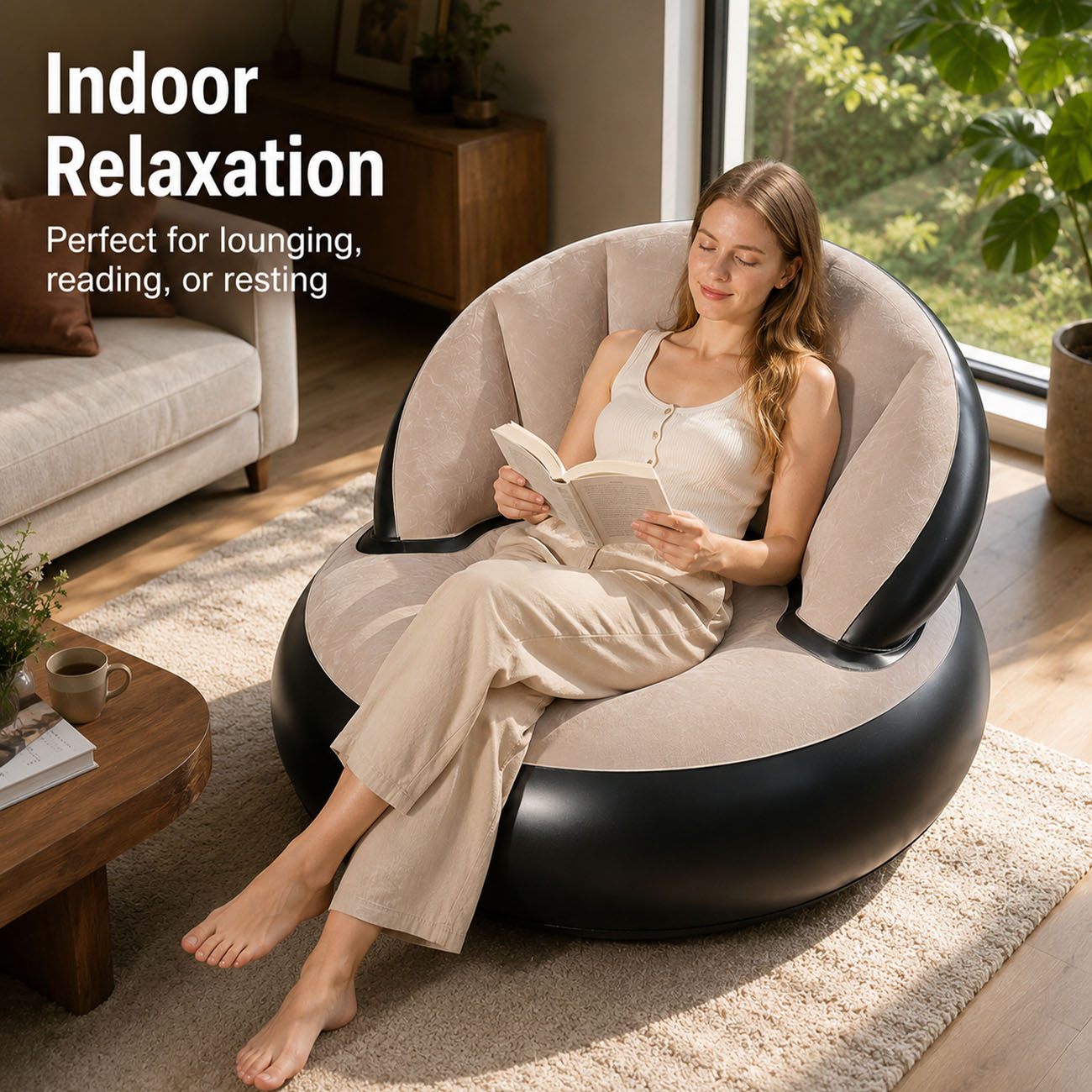 Inflatable Chair for Adults, F - Outdoor Furniture Lounge Chair review and price